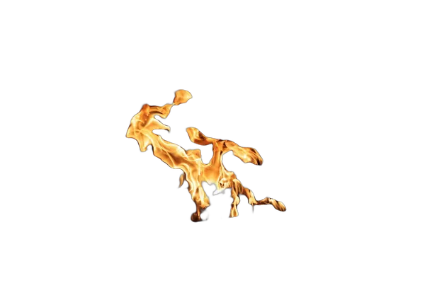 campfire flames night, birefnet-cod cutout