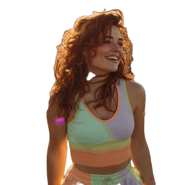 confetti sunset portrait, birefnet-cod cutout
