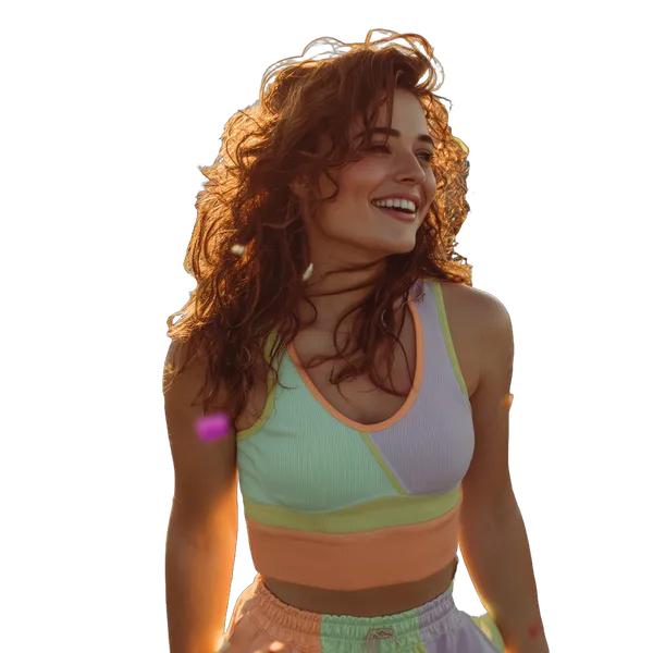 confetti sunset portrait, birefnet-dis cutout