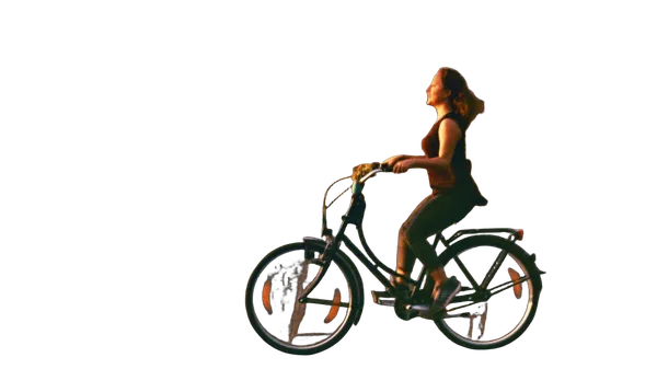 cyclist motion blur field, birefnet-dis cutout