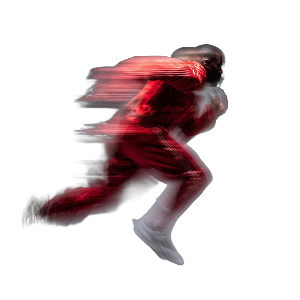 sprinter motion blur, BiRefNet Lite cutout
