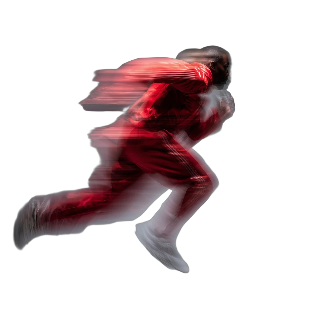 sprinter motion blur, BiRefNet cutout