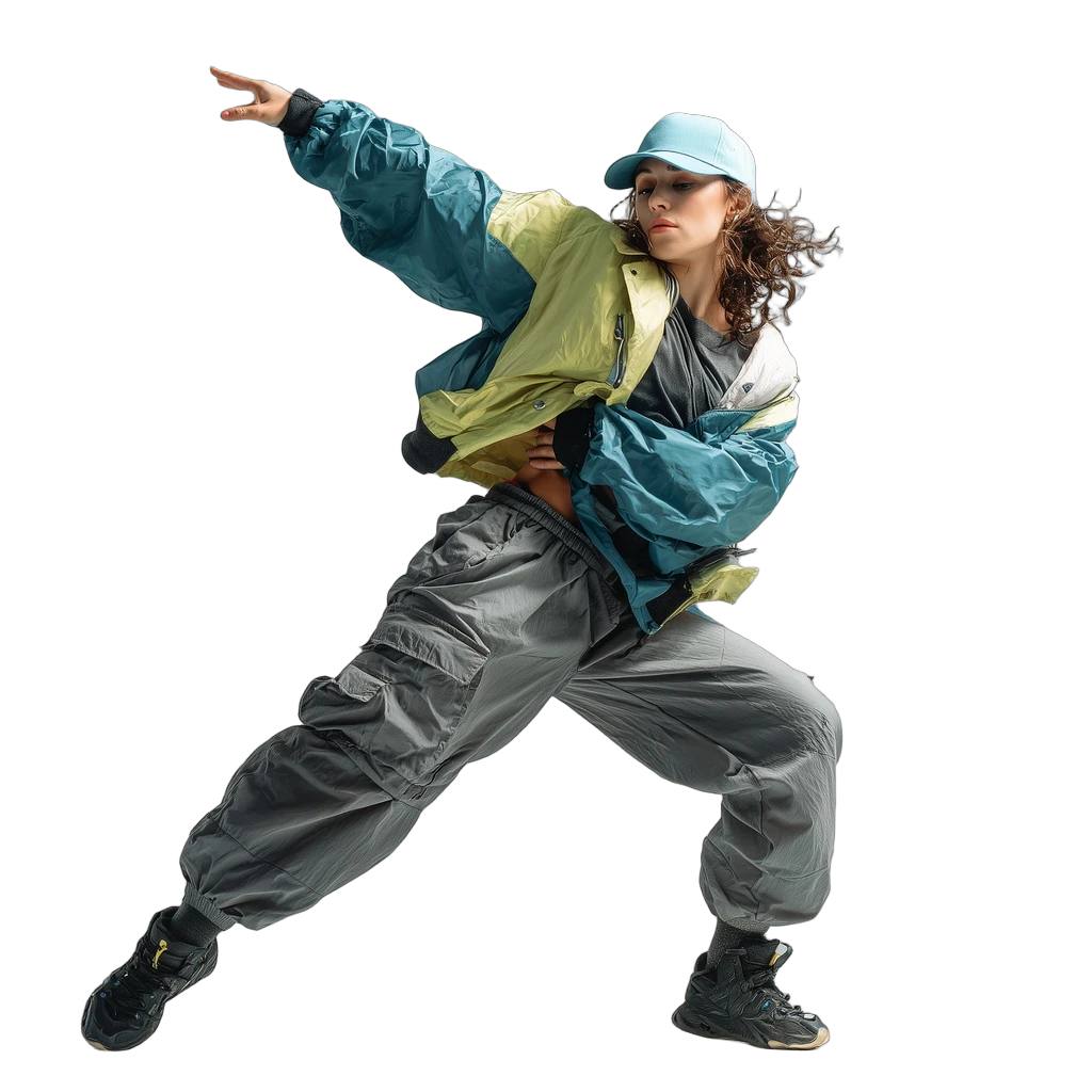 street dancer studio pose, BiRefNet cutout