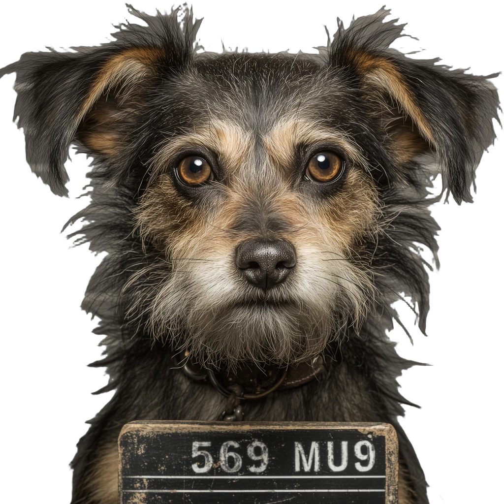 terrier dog mugshot, BiRefNet cutout