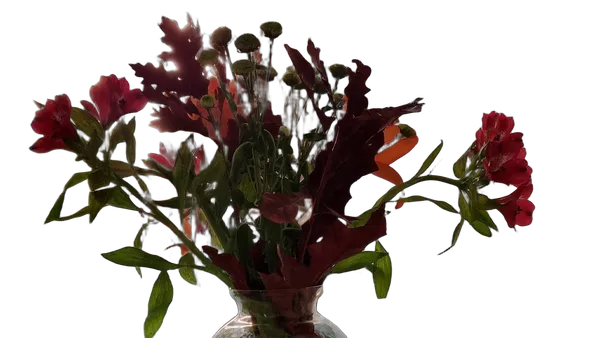 autumn bouquet vase, birefnet-hrsod cutout