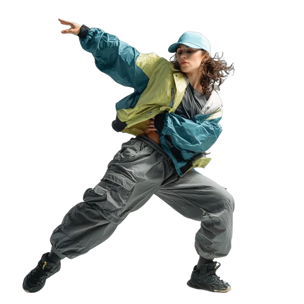 street dancer studio pose, birefnet-massive cutout