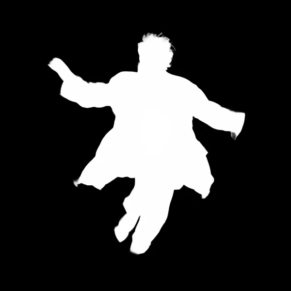 elderly man running blur, birefnet-massive alpha matte