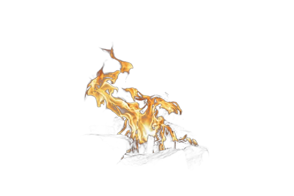campfire flames night, birefnet-portrait cutout
