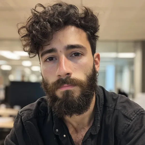 Original photo: bearded man portrait