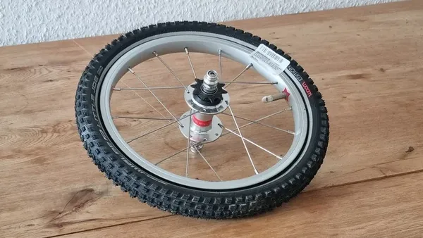 Original photo: spoked bike wheel