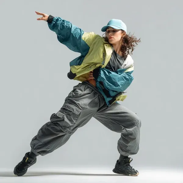 Original photo: street dancer studio pose
