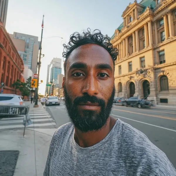Original photo: street portrait man