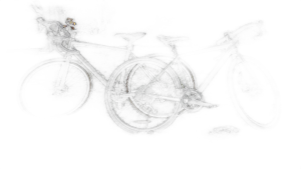 two gravel bikes park, isnet-anime cutout