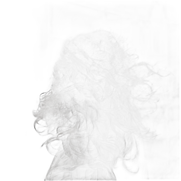 windblown curly hair backpack, isnet-anime cutout