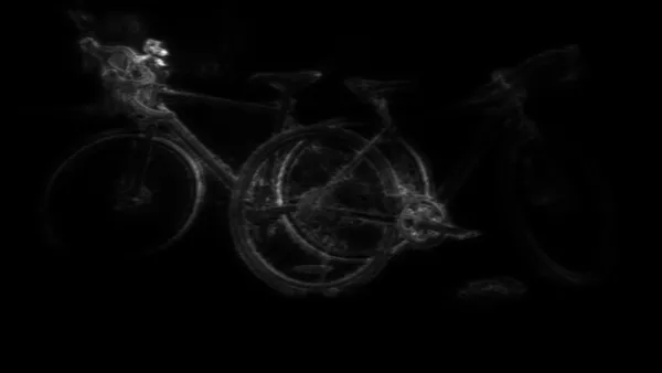 two gravel bikes park, isnet-anime alpha matte