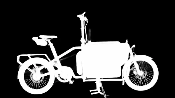 IS-Net alpha matte: cargo ebike park tracks