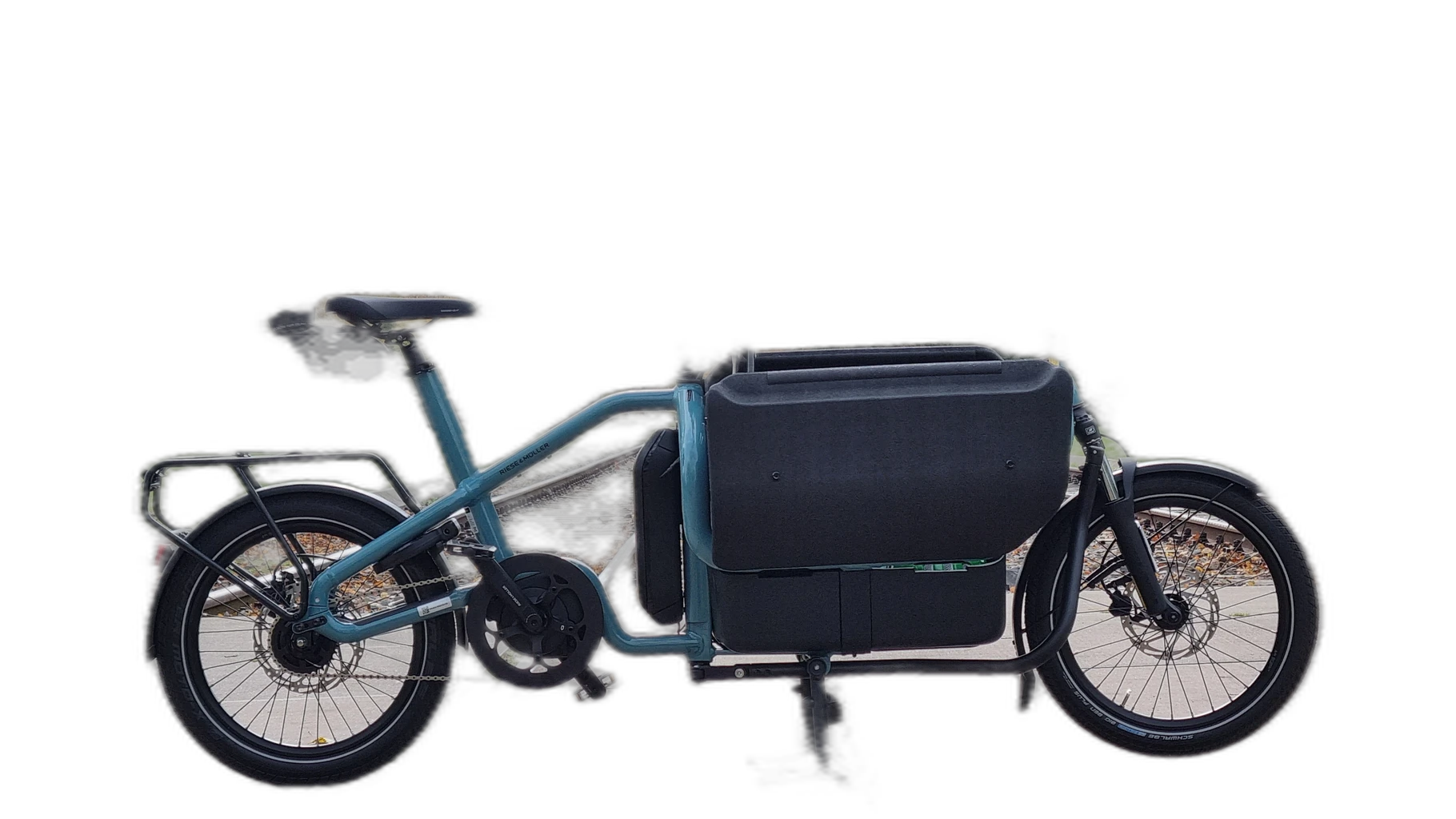 cargo ebike park tracks, silueta cutout