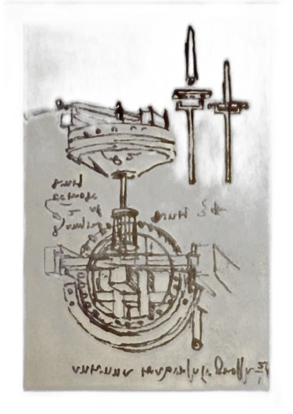 davinci, silueta cutout