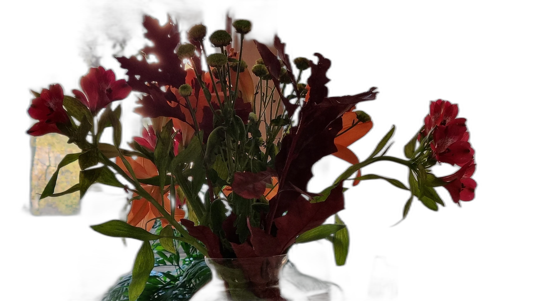autumn bouquet vase, u2net cutout