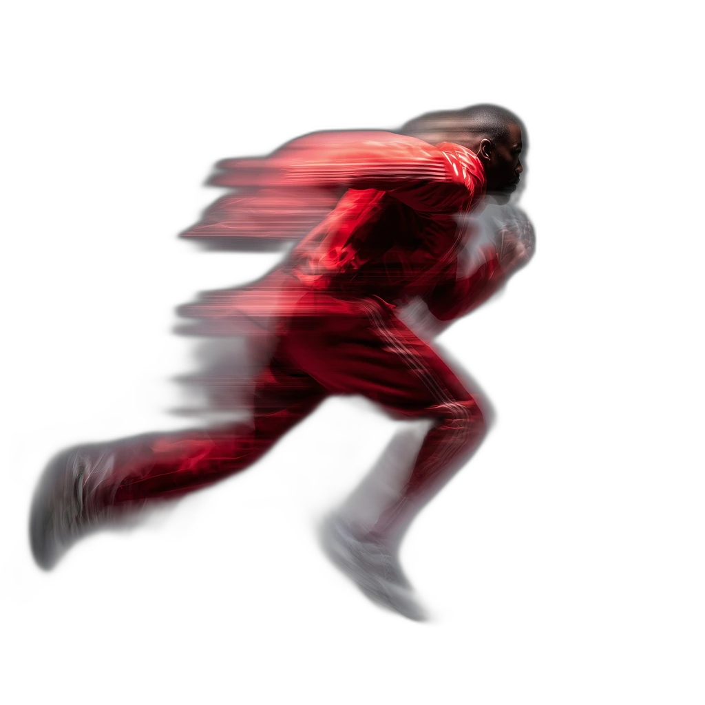 sprinter motion blur, u2net cutout