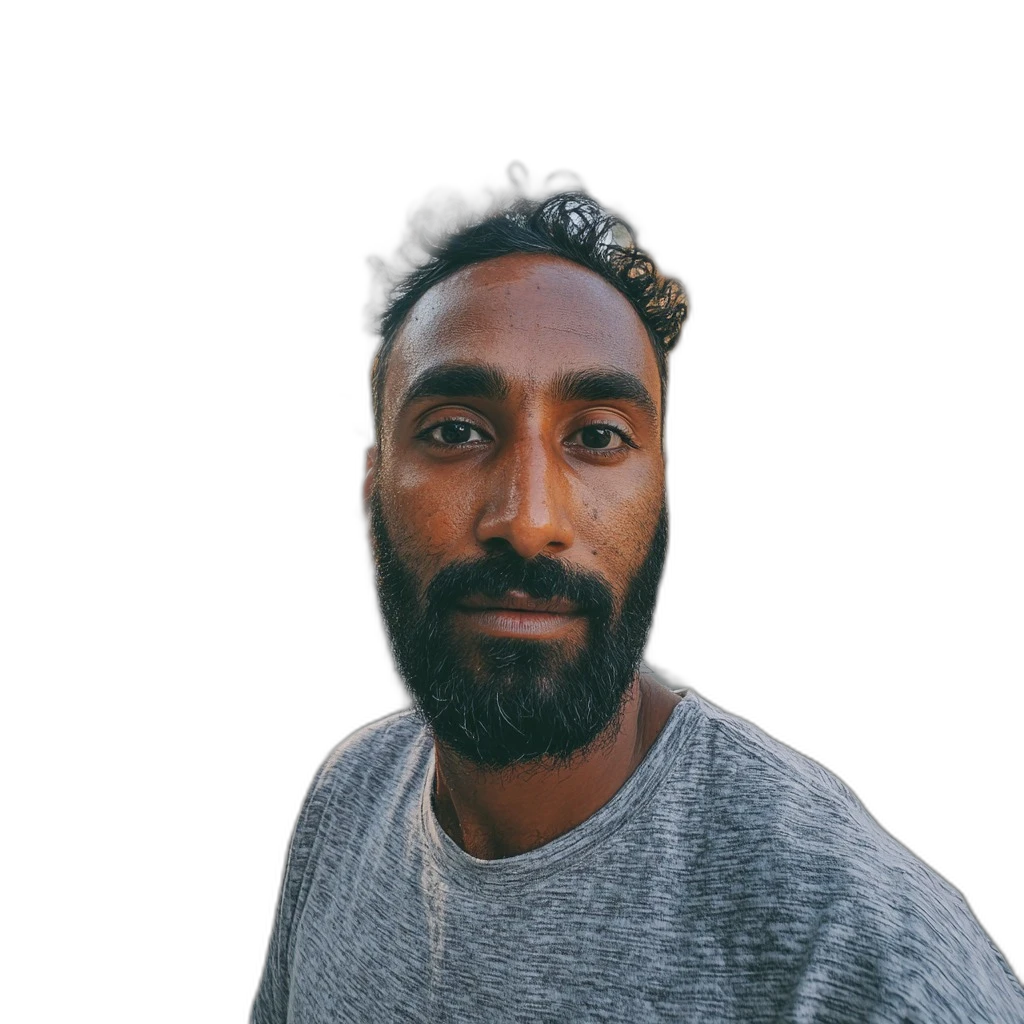 street portrait man, u2net cutout