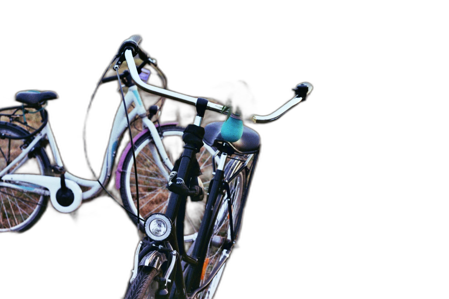 two bikes field, u2net cutout