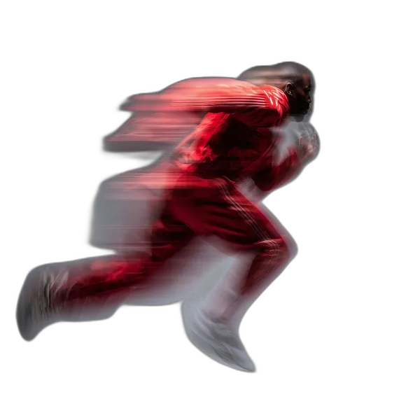 sprinter motion blur, u2net_human_seg cutout