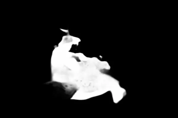 campfire flames night, u2net_human_seg alpha matte