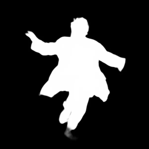 elderly man running blur, u2net_human_seg alpha matte