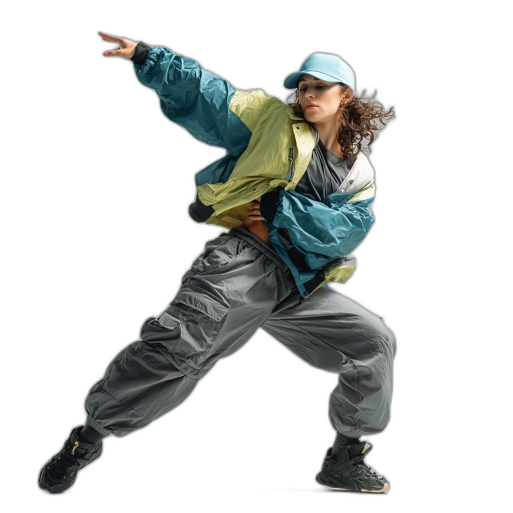 street dancer studio pose, u2netp cutout