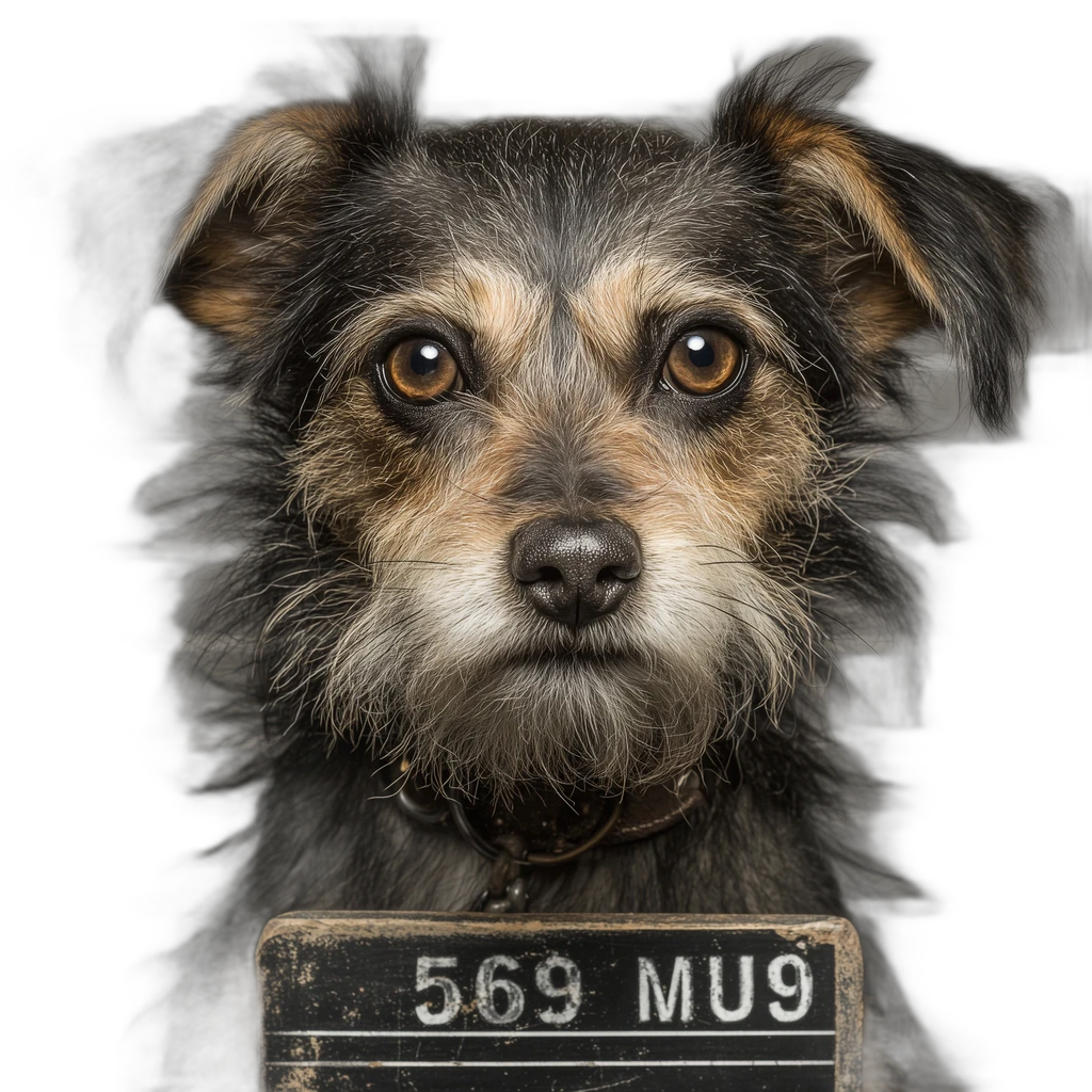 terrier dog mugshot, u2netp cutout