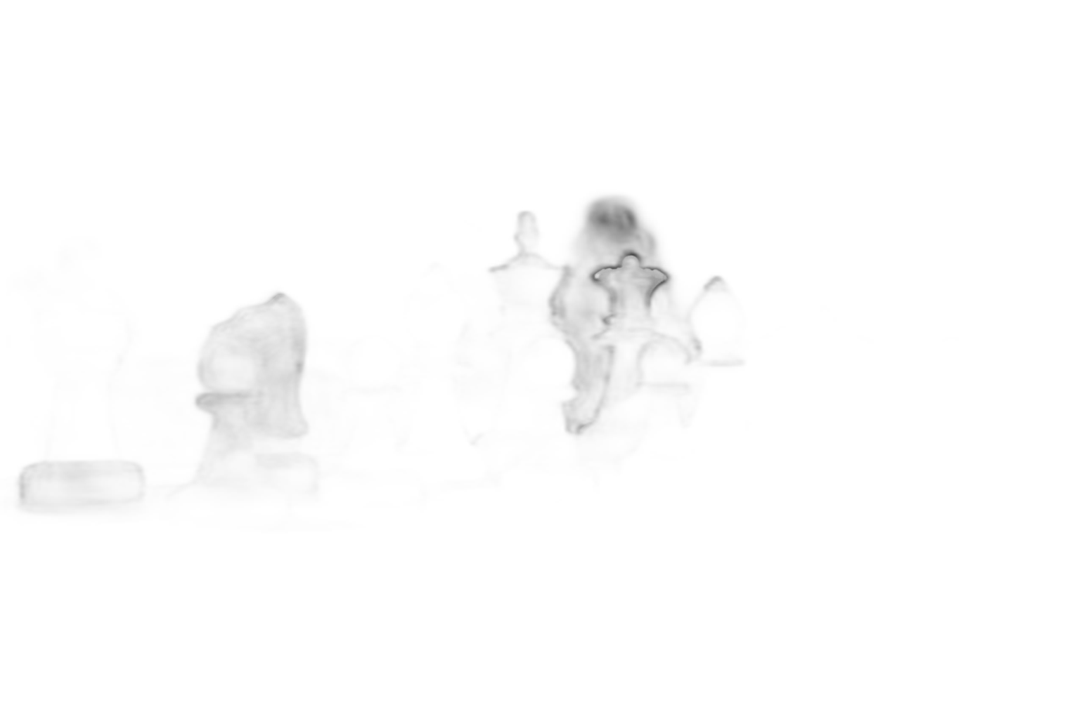 white chess pieces tournament, u2netp cutout