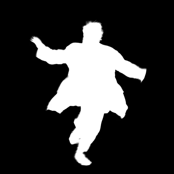 withoutBG API Model alpha matte: elderly man running blur
