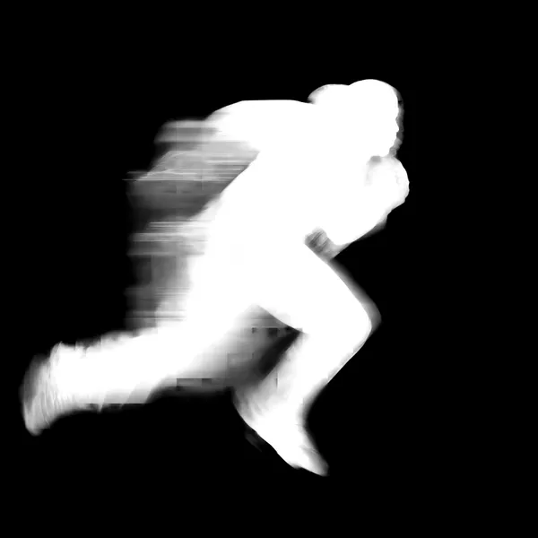 withoutBG API Model alpha matte: sprinter motion blur