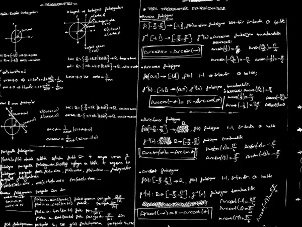 withoutBG API Model alpha matte: trigonometry notes whiteboard