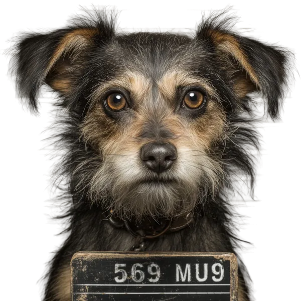 Enterprise background removed: terrier dog mugshot