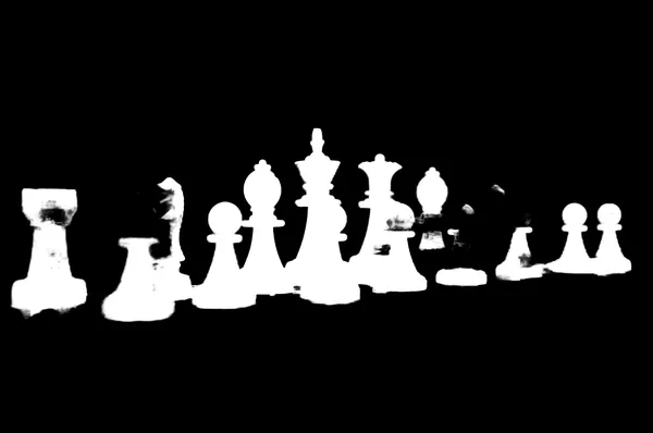 withoutBG Enterprise Model alpha matte: white chess pieces tournament