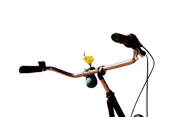 Open Model background removed: bike handlebar near beach
