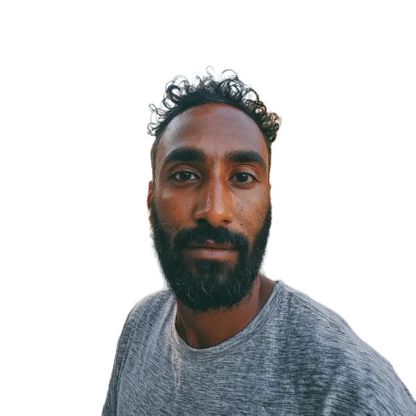 Open Model background removed: street portrait man