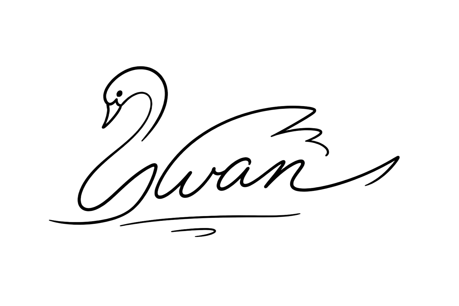 Open Model background removed: swan