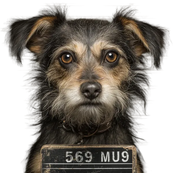 Open Model background removed: terrier dog mugshot