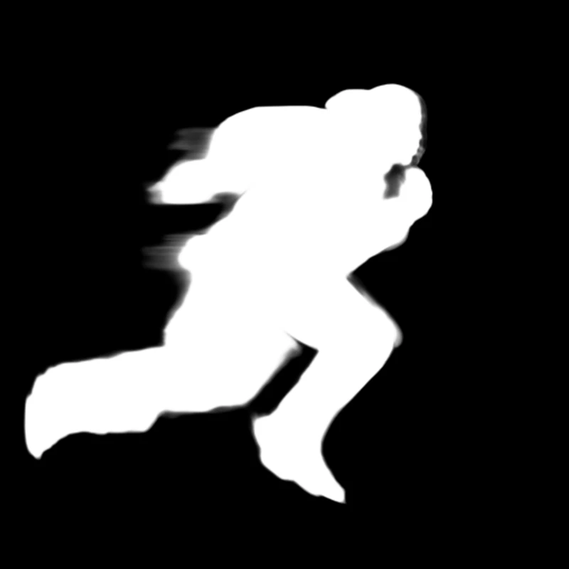 Alpha matte prediction: Sprinter Motion Blur