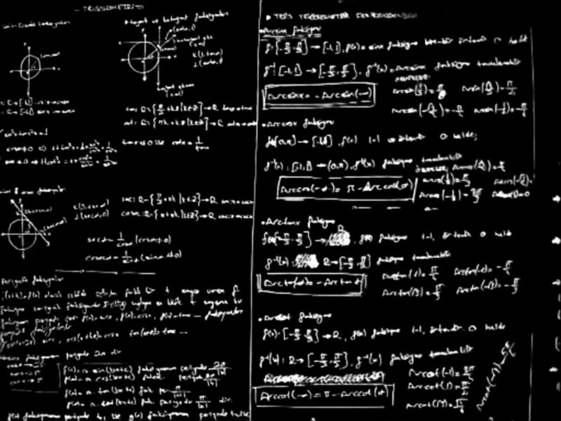 Alpha matte prediction: Trigonometry Notes on Whiteboard
