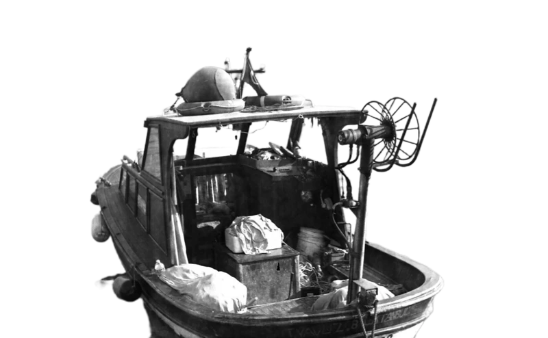 Background removed: Small Fishing Boat
