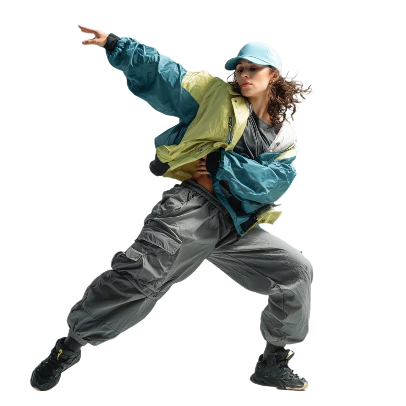 Background removed: Street Dancer in Studio