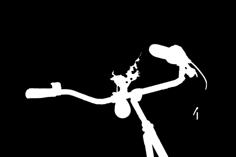 Clipping Magic alpha matte: Bike Handlebar at Beach