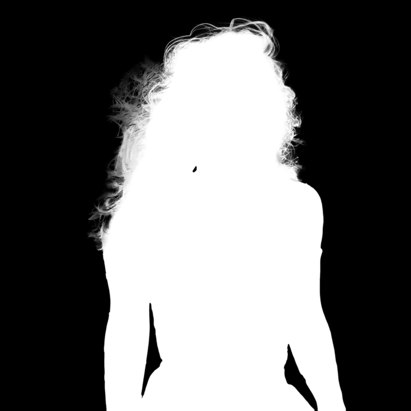 Clipping Magic alpha matte: Confetti Sunset Portrait