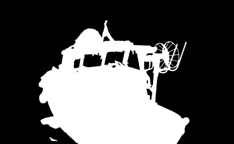 Clipping Magic alpha matte: Small Fishing Boat