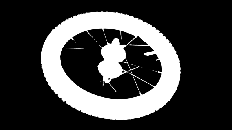 Clipping Magic alpha matte: Spoked Bike Wheel