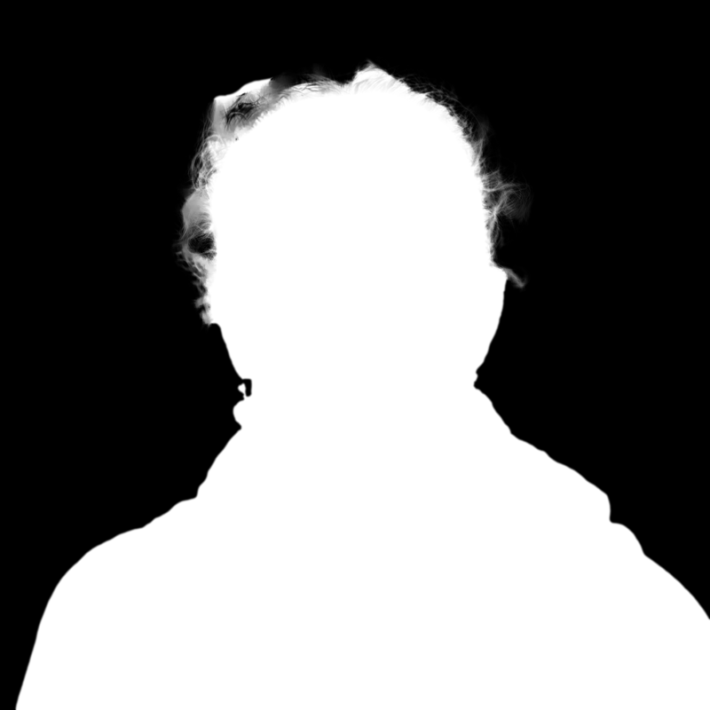 Clipping Magic alpha matte: Woman Street Portrait with Glasses